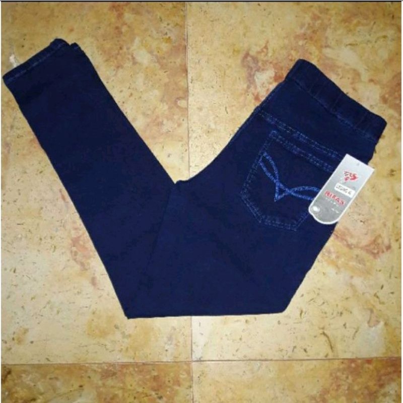 Leging Jeans Rifas Stretch Dan Tebal . Jegging Jeans Wanita  Premium