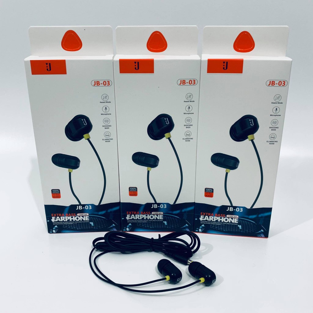 HANDSFREE HF JBL JB-03 EXTRA BASS HEADSET EARPHONE JBL JB-03 EXTRABASS WITH MIC