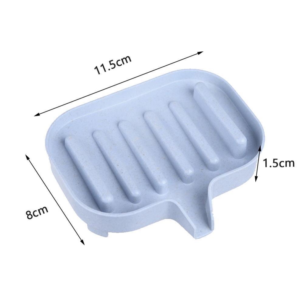 Bathroom Soap Holder / Wheat Straw Storage Rack Drain Soap Box / Non-slip Drainage Plastic Box Bathroom Supplies