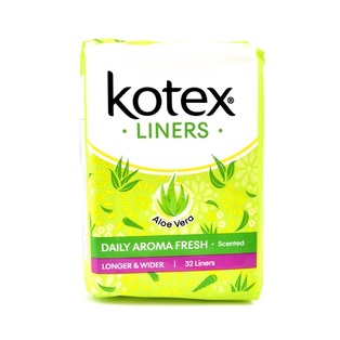 PEMBALUT PANTY LINER KOTEX LONG WIDE ISI 32 PADS PANJANG ALOE VERA