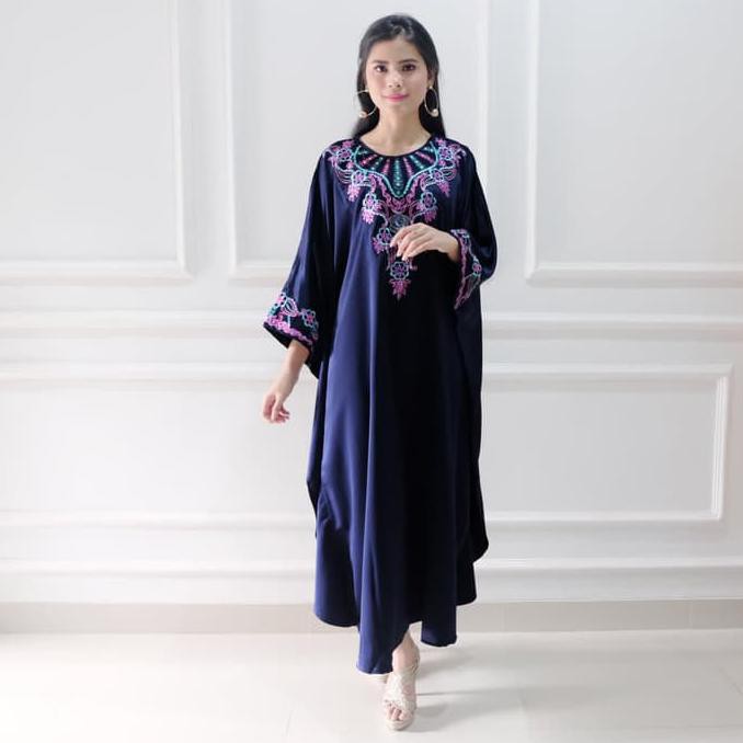 Kaftan Nagita/ Kaftan Satin/ Kaftan Busui/ Kaftan Katun Putih Jumbo A6960