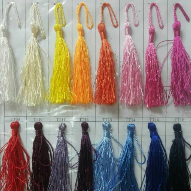 Rumbai tassel tasbih hiasan baju kalung aksesoris