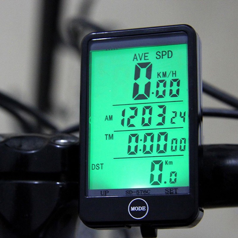 New MTB Bike Bicycle Cycling Computer Odometer Speedometer LCD Backlight Welcome