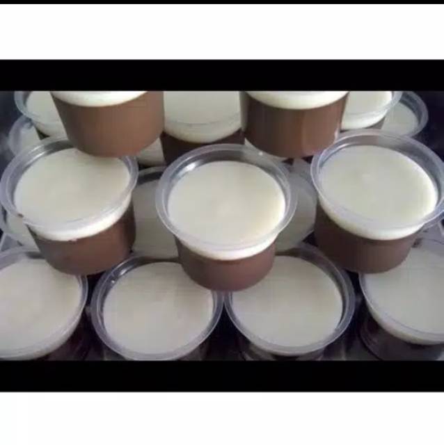 Cup Puding + tutup - mika puding 120ml gelombang dan cup puding - mika puding 100ml wadah puding