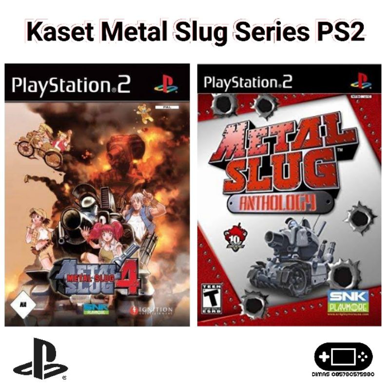 Kaset PS2 Slim Fat Metal Slug Marvel Super Hero Squad