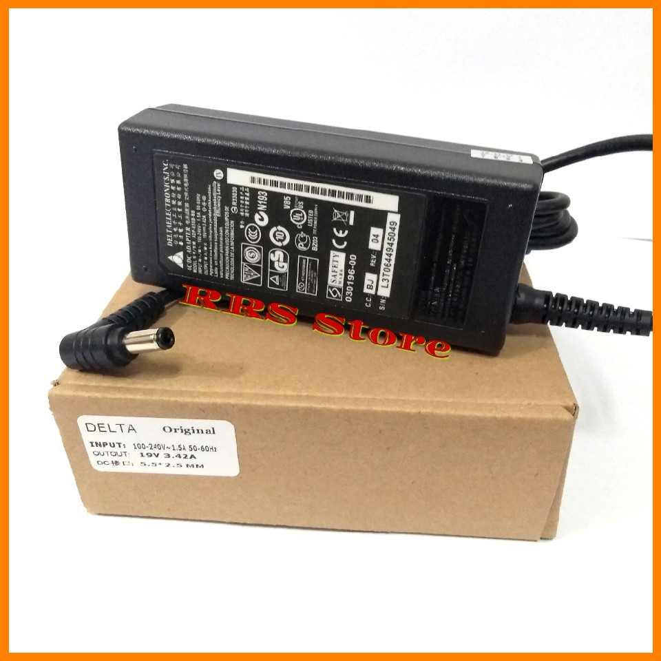 ORIGINAL Adaptor Charger AXIOO Delta 19v 3.42A dc-5.5*2.5 type axioo MNC MLC MVE TVW NVG TVS NVS TLM