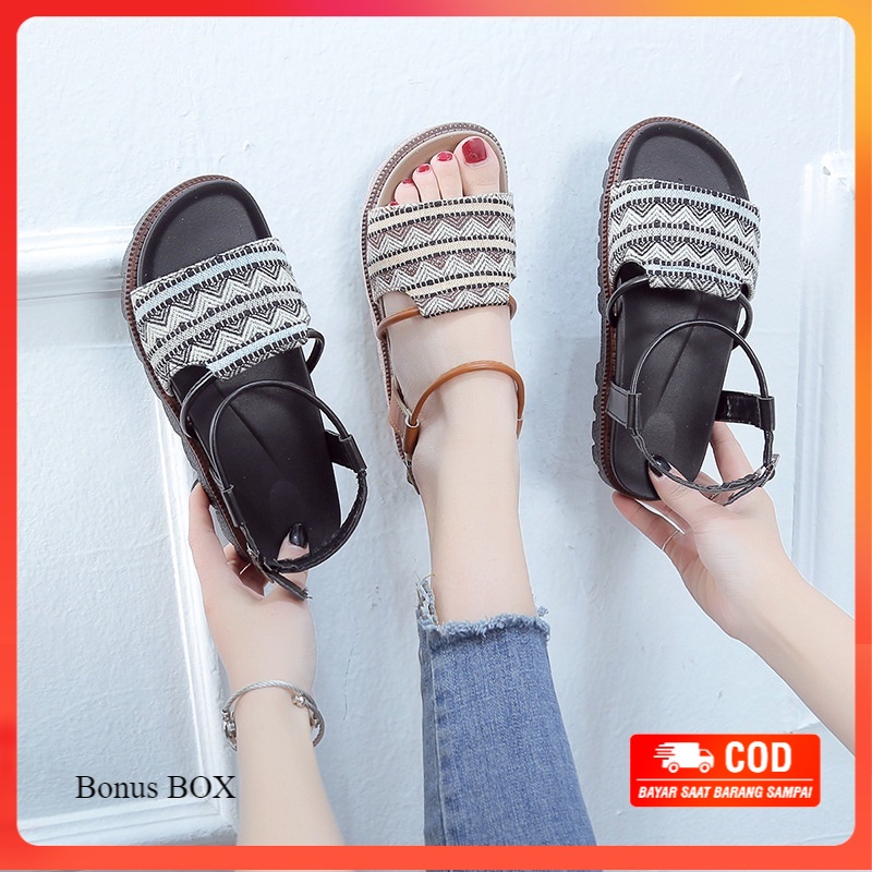 [ ORIGINAL IMPORT ] Sepatu Sandal Wanita Import Premium Quality Sandal Gunung SI 146