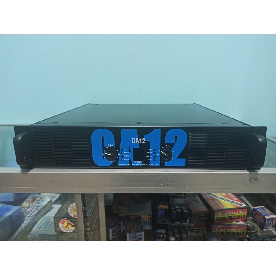 BOX POWER AMPLIFIER PROFESIONAL SOUND SYSTEM CA12 PLUS PANEL KNOP GAS