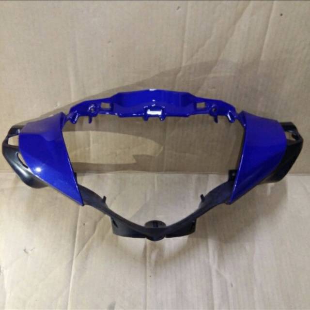 Batok depan supra x 125 helm in warna biru