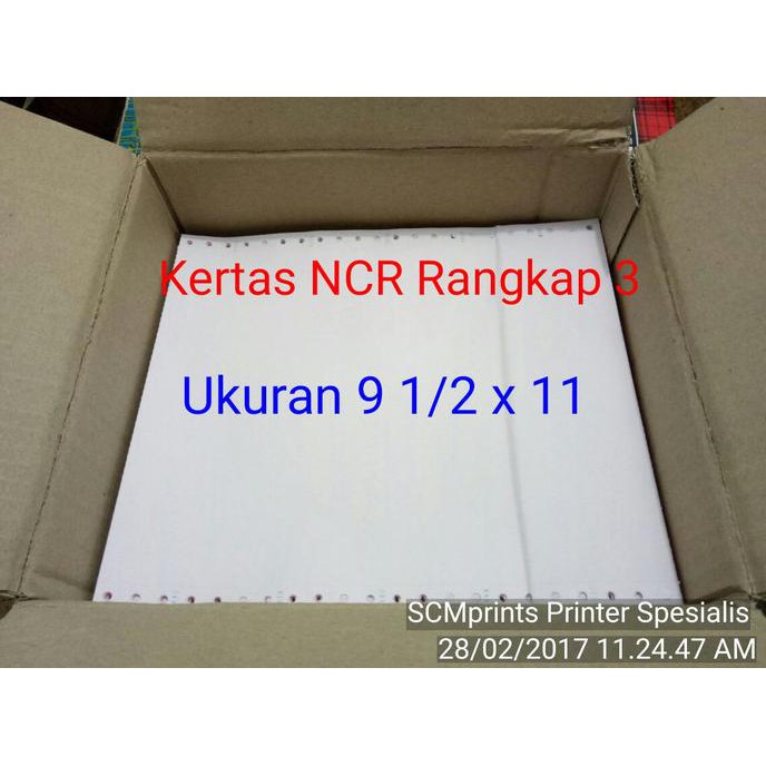 

Kertas NCR Rangkap 3 untuk Invoice / Countinius Form / NCR Paper 3 Ply - 1 Lembar Bagi 2