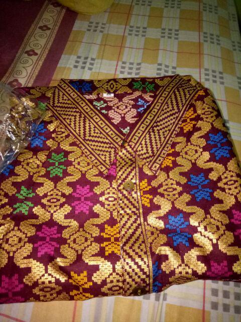 Qnunbatik Sarimbit/couple Batik Rok N Blus Santika Prodo Pendek Hitam