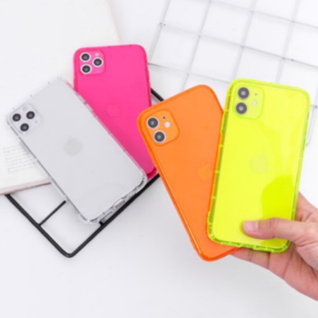 HOT! NEON PRECISE CASE ShockProof - Camera Protection Airpillow For iPhone 6+ 8+ 7+ X XS Max 11 Pro