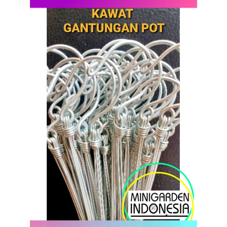 KAWAT GANTUNGAN POT 3 KAKI 40CM 50CM 60CM tali gantung pot bunga tanaman hias anggrek orchid kaki 3