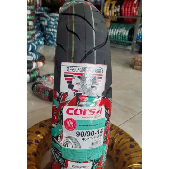 BAN CORSA TERMINATOR UKURAN 90/90 RING 14