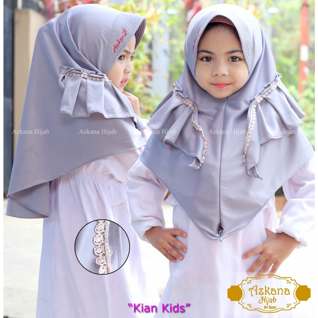 Jilbab Anak Ped Kian Usia 3-6 Tahun Bahan Jersey Terbaru Termurah / Alody's Collection