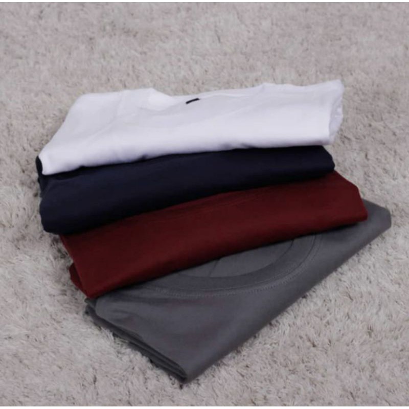 KAOS POLOS MERAH MAROON PRIA DAN WANITA