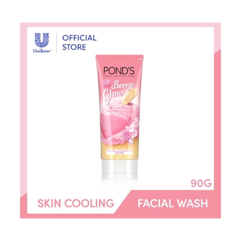 Ponds Facial Foam Berry Glow 90g