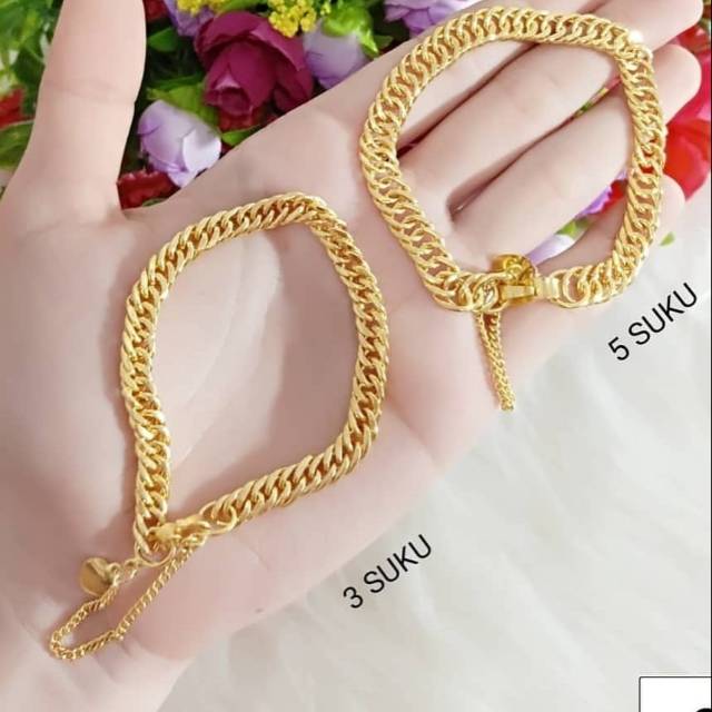 Xuping gelang lapis emas 24k