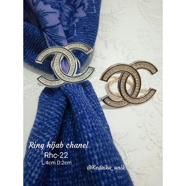 ring hijab chanel /cincin jilbab chanel murah mewah