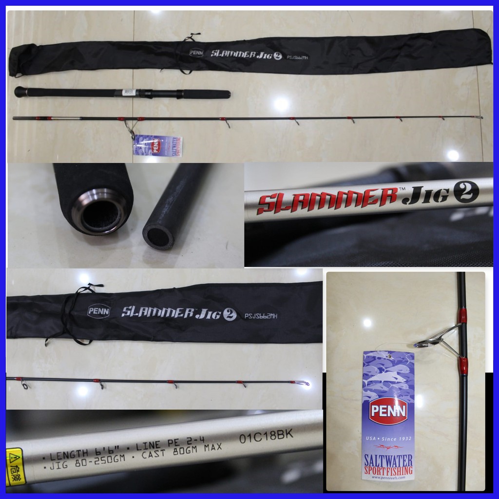 Joran PENN SLAMMER JIG 2 Pe 2-4 662 FT