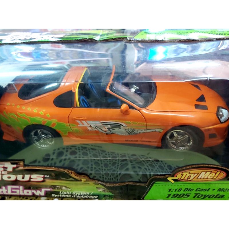 [NEGO] Diecast Toyota Supra Brian O'Connor Fast &amp; Furious Skala 1/18 Original Racing Champions