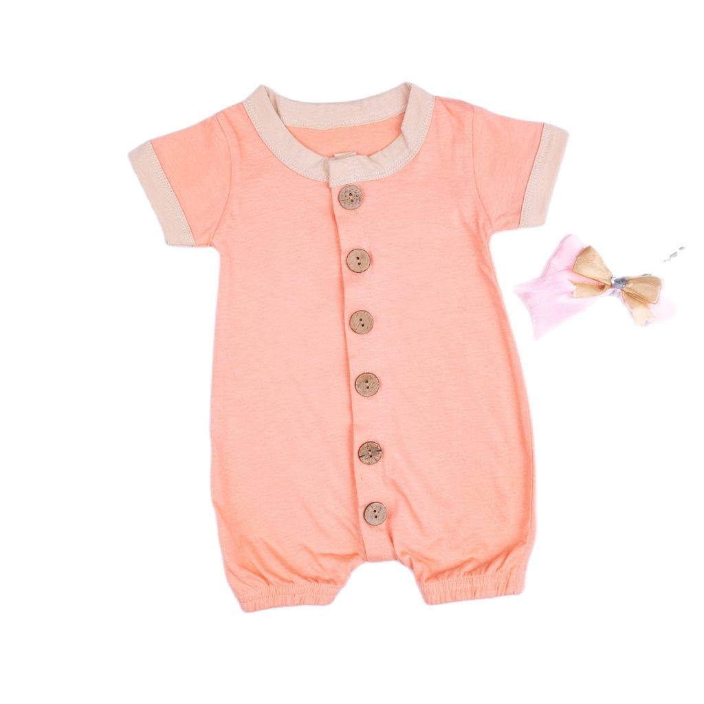 ZASKIYA - Jumper Lullaby Bayi 0-2 Tahun  Playsuit Button Romper Baju Anak Bayi