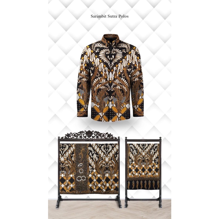 Kain Sarimbit Kemeja Pria Sarung Selendang Batik Tulis Atbm Sutera Baron limited Edition
