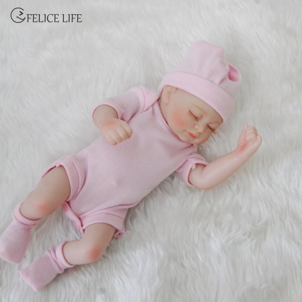 Mainan Boneka Bayi Perempuan Reborn Realistis Bahan Vinyl Lembut Untuk Anak Perempuan 3 Tahun