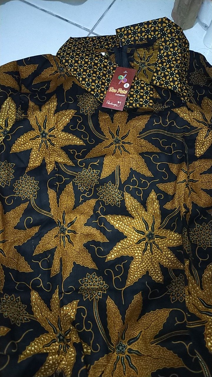 Batik Wanita Blouse Atasan Kerah Besar  S-m-l-xl-xxl-3l-4l-5l