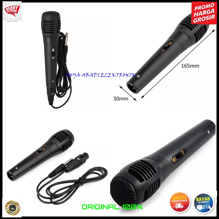 G564 MIC KABEL JACK 6.5 MM MICROPHONE KARAOKE PRO VOKAL SUARA AUDIO SISTEM PROFESIONAL PANGGUNG ACARA CERAMAH PIDATO DLL tidak menggunakan baterai pro vocal vokal suara audio sistem professional panggung dj studio sound system suara jernih