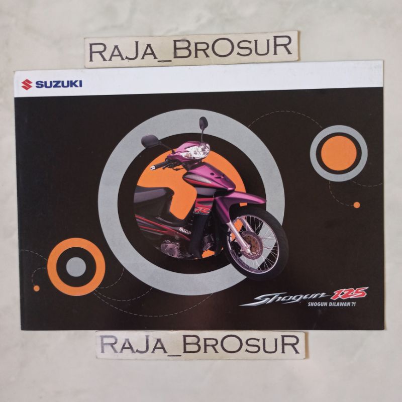 Poster brosur katalog leaflet Suzuki Shogun 125/Shogun 125R/Shogun 125SP 2005