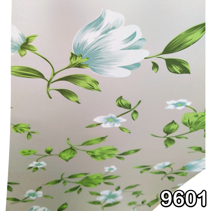 Stiker Kaca Film Pelapis Kaca Stiker Motif Sandblast Stiker Jendela 1M - Wh