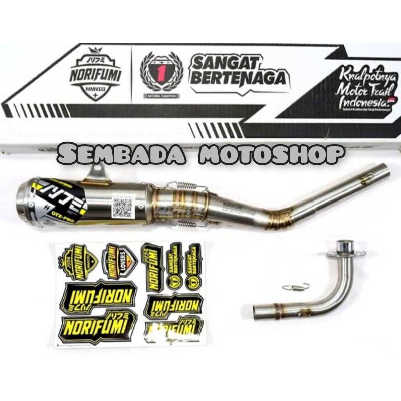Knalpot norifumi bebek GTX PRO BORE UP JUPITER Z VEGA R full stainless original