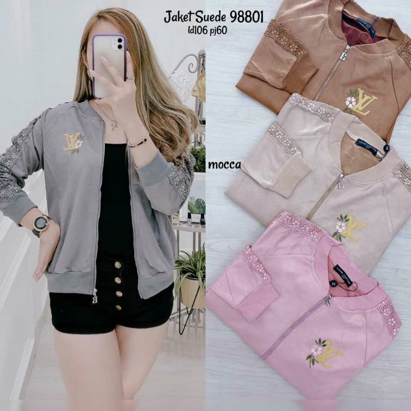 JAKET WANITA IMPORT PREMIUM LV LOUIS VUITTON 98801