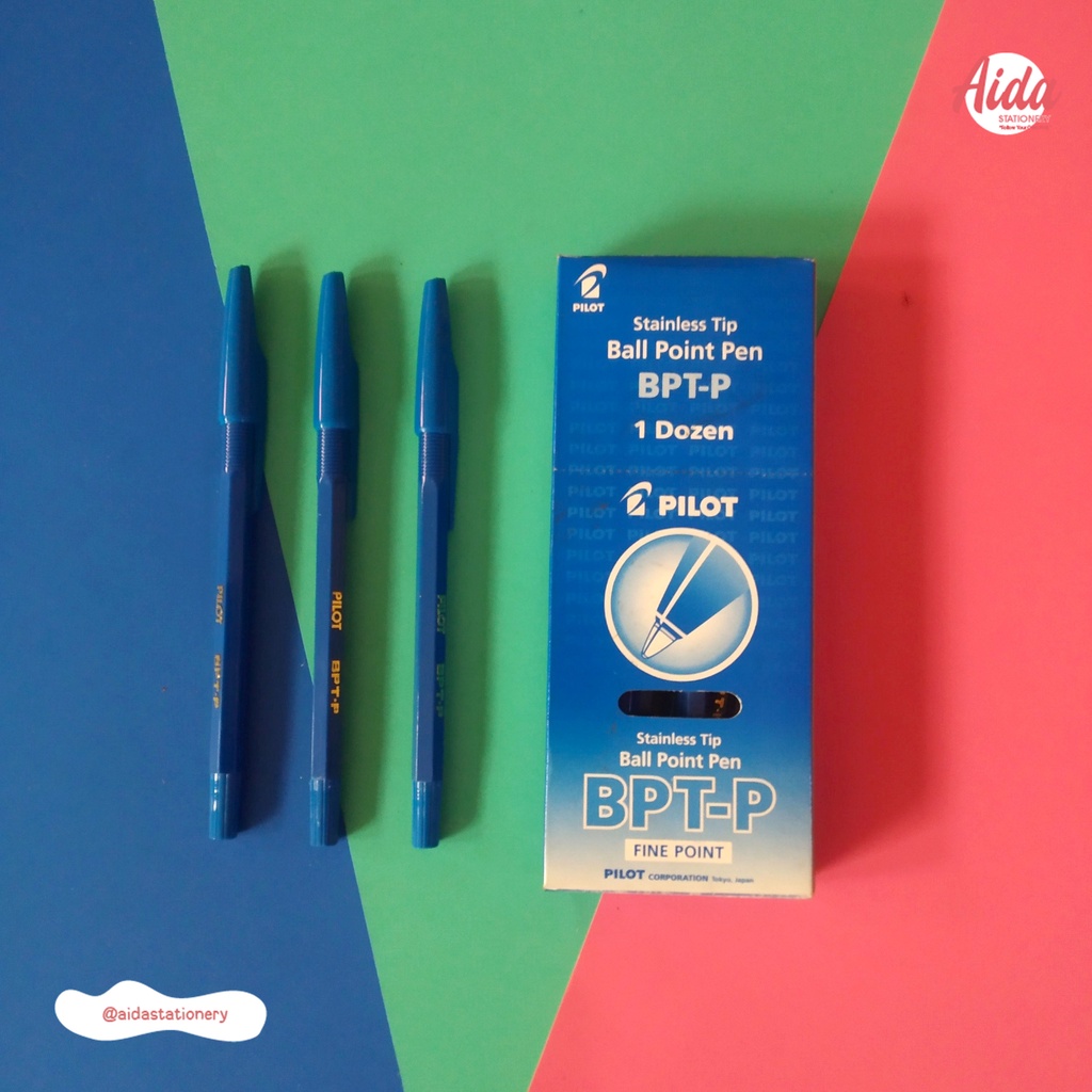 

Pulpen Pilot BPTP Biru Bolpoin Ballpoint Tinta Fine Point Blue (Satuan)