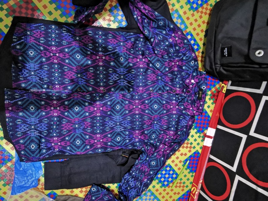 Sanvanina Kemeja Batik Songket Pria Ungu | Harlem Purple E-1081