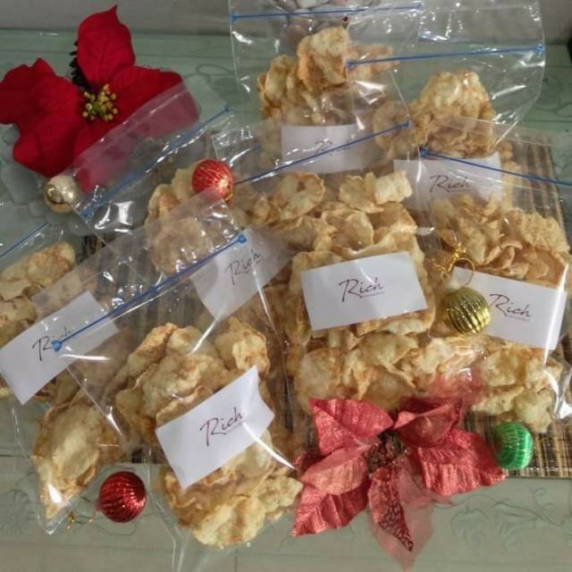 

Keripik Beras Cemilan Ringan - Rich Rice Crackers 70gr - Bukan Emping
