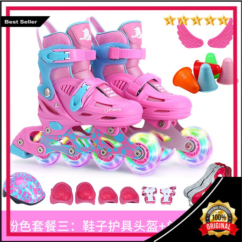 Cougar Skating Sepatu Anak Pria  Wanita 8 Roda Flash Full Set Sepatu Roda Sepatu Roda sepatu Roda Ro