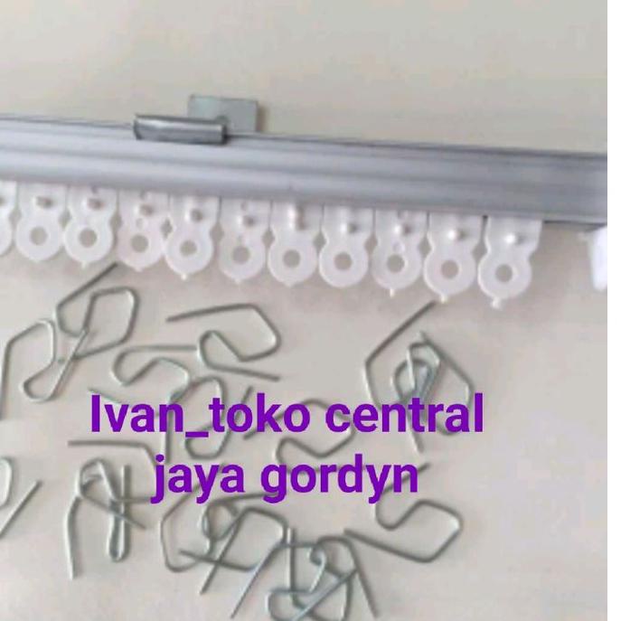 [KODE ED7EU] besi gorden kotak / batang hordeng biasa (fullset)