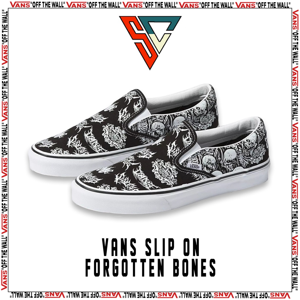 Vans Slip On Classic Forgotten Bones Original Global Market
