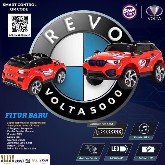 PROMO Volta 5000 Revo Mobil aki mainan anak |Charger Aki Mobil