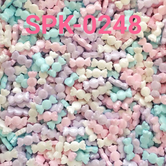 

SPK-0248 SPRINKLES SPRINKLE SPRINKEL 1KG KILO CANDY PUTIH PINK BIRU OBRAL DISKON