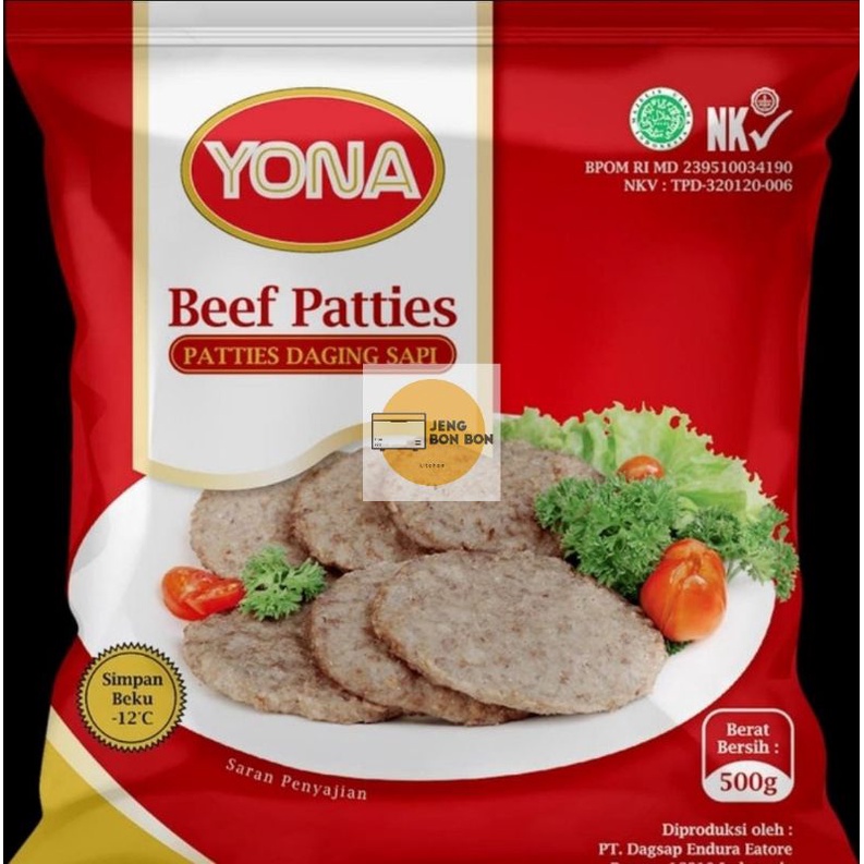 

yona Beef Patties ( beef burger )