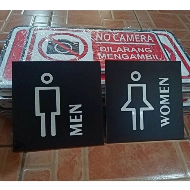 Jual Sign TOILET Akrilik X Cm Signboard Akrilik UV Print Shopee Indonesia