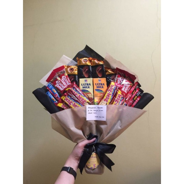 

Buket Snack Mix Susu/Ultah/Wisuda/Event/Parcel/kadounik/Hampers/Gift/Snack kekinian