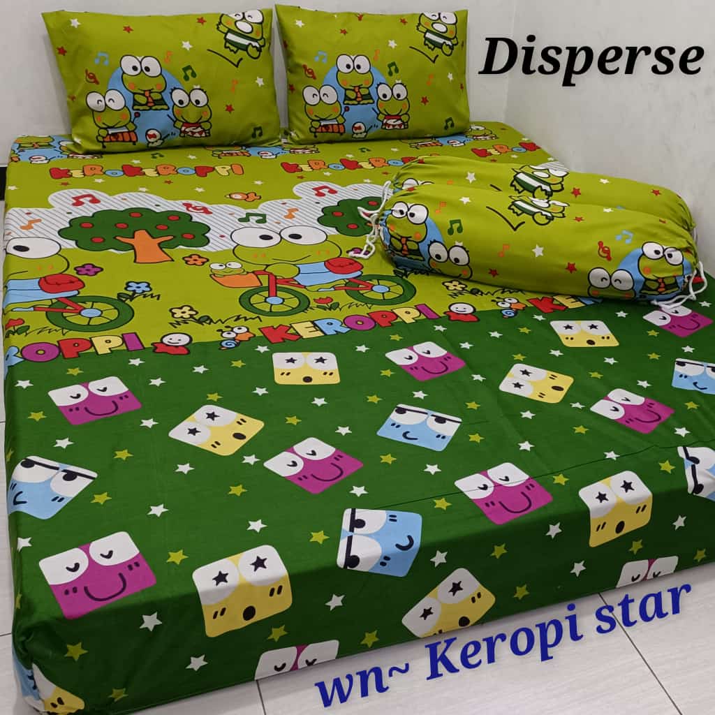 Waty grosir 4 motif keropi motif baru sprei anak sprei best seller sarban sargul serasi wn