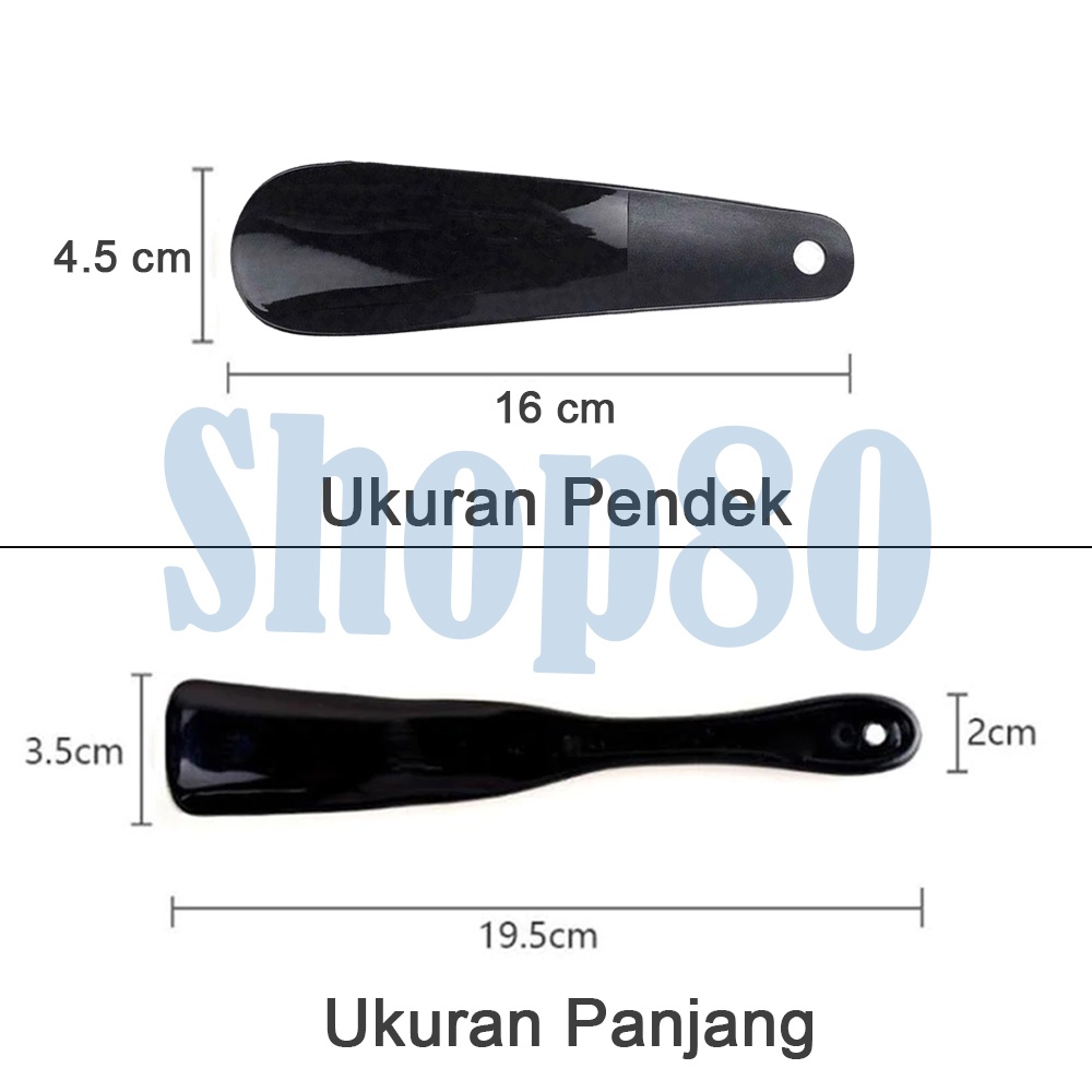 Sendok Sepatu Alat Bantu Pakai Shoe Horn Shoes Spoon Shoehorn Pendek 16cm Panjang 19cm