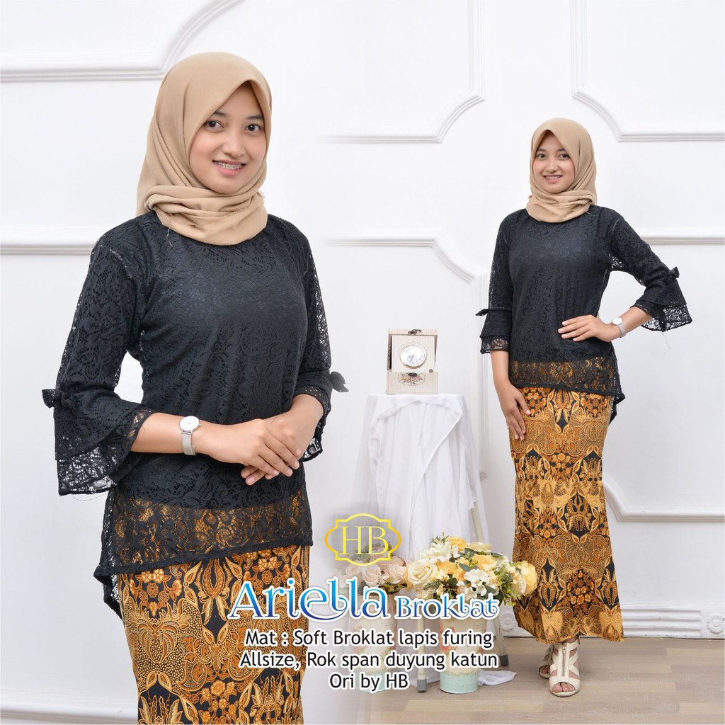 GROSIR BATIK ARIELLA BROKAT