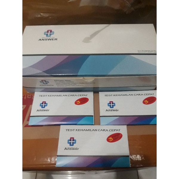 Hcg Urine test answer strip Harga 1pcs / Alat tes kehamilan answer perpcs / Tes pek answer / Tes kehamilan