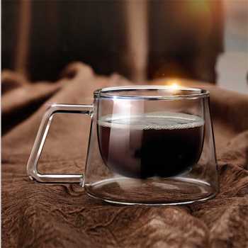 Original Gelas kopi double wall cangkir kopi teh double wall coffee glass mug double wall unik-Doomed 200ml